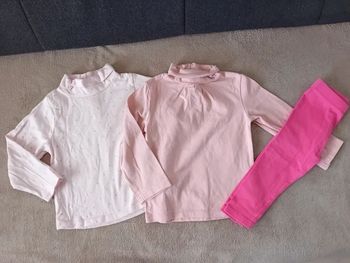 Lot fille 18 mois sous pull obaibi kiabi legging