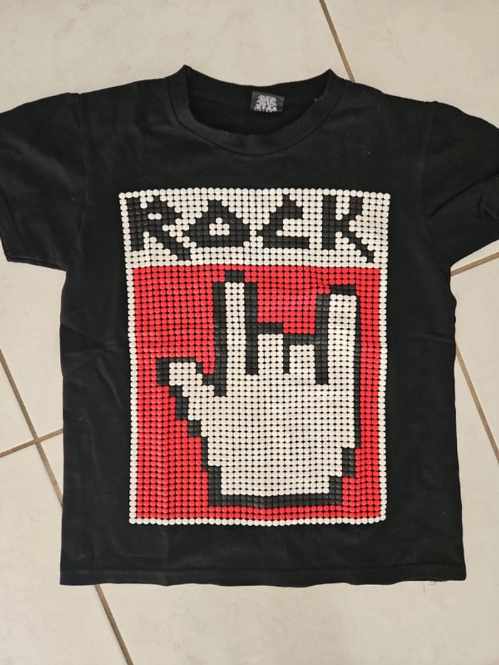 T-shirt MC garçon Rock 12 / 14 ans u42 - photo numéro 3