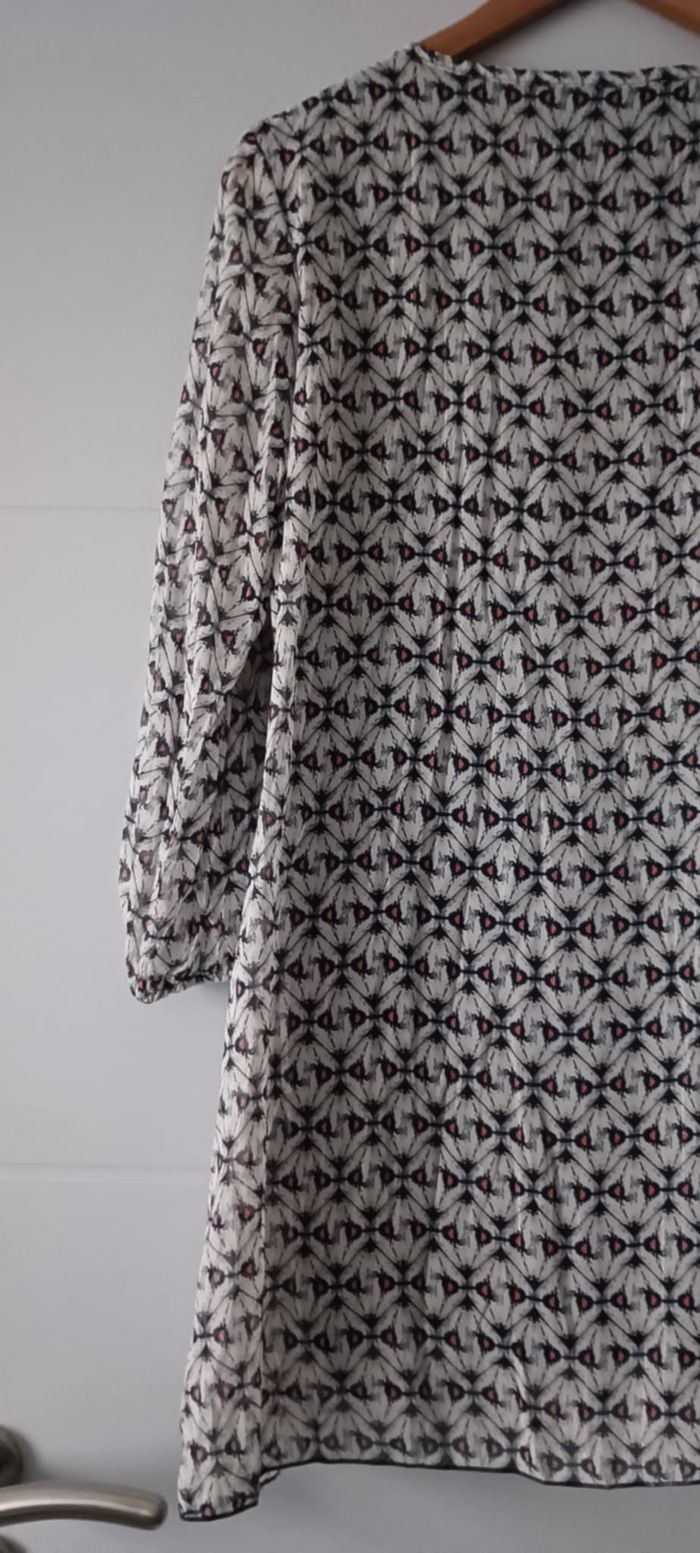 Tunique longue / Robe fluide imprimée manches 3/4  Mado et les autres Taille 38 - photo numéro 3