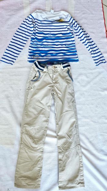 Ensemble petit bateau/sergent major 8/7ans