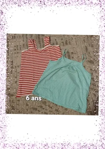 Lot debardeurs 6 ans