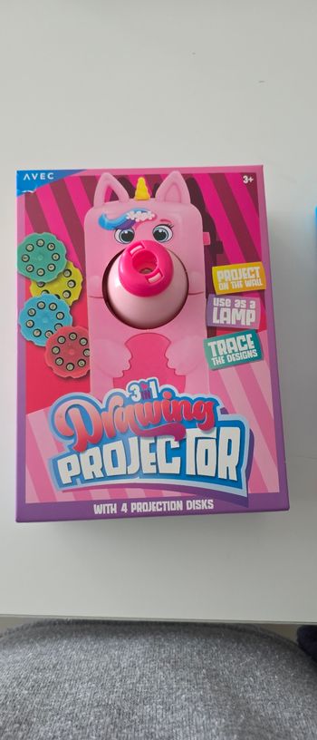 Mini projecteur dessin enfant 3 en 1 🧸🦄 – LICORNE rose & OURSON bleu – Offre EXCLUSIVE !