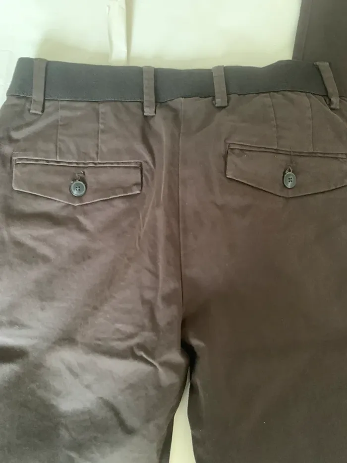 Mango Pantalon court fuselé en coton T36 - photo numéro 3