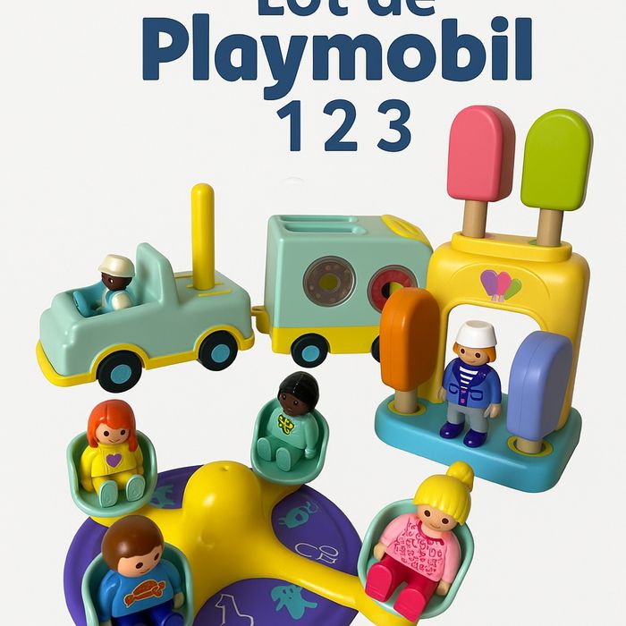 Lot Playmobil 1 2 3
