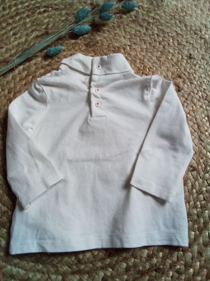 Sous-pull crème avec impression en relief DPAM 3 mois - photo numéro 6