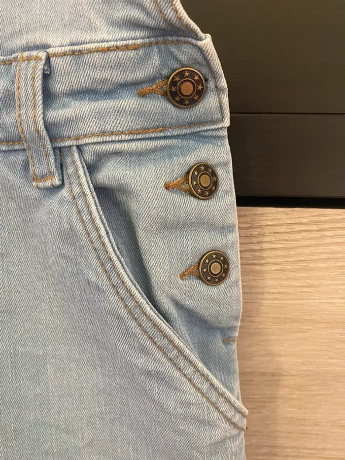Salopette jeans Monoprix Taille 12 ans - photo numéro 12