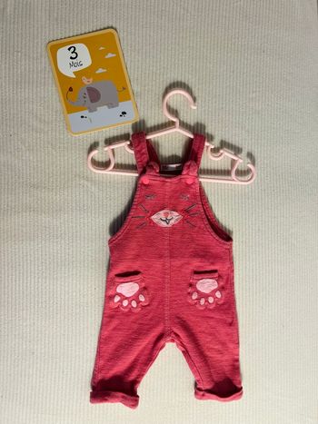 Salopette 3 mois petit chat DPAM (du pareil au même) rouge