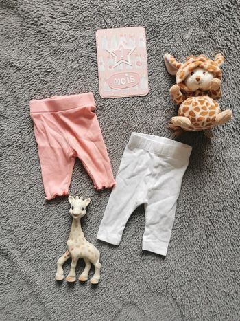 Lot de 2 leggings Kiabi 1 mois