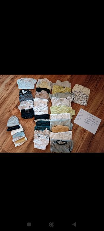 Lot de vêtements 1 mois