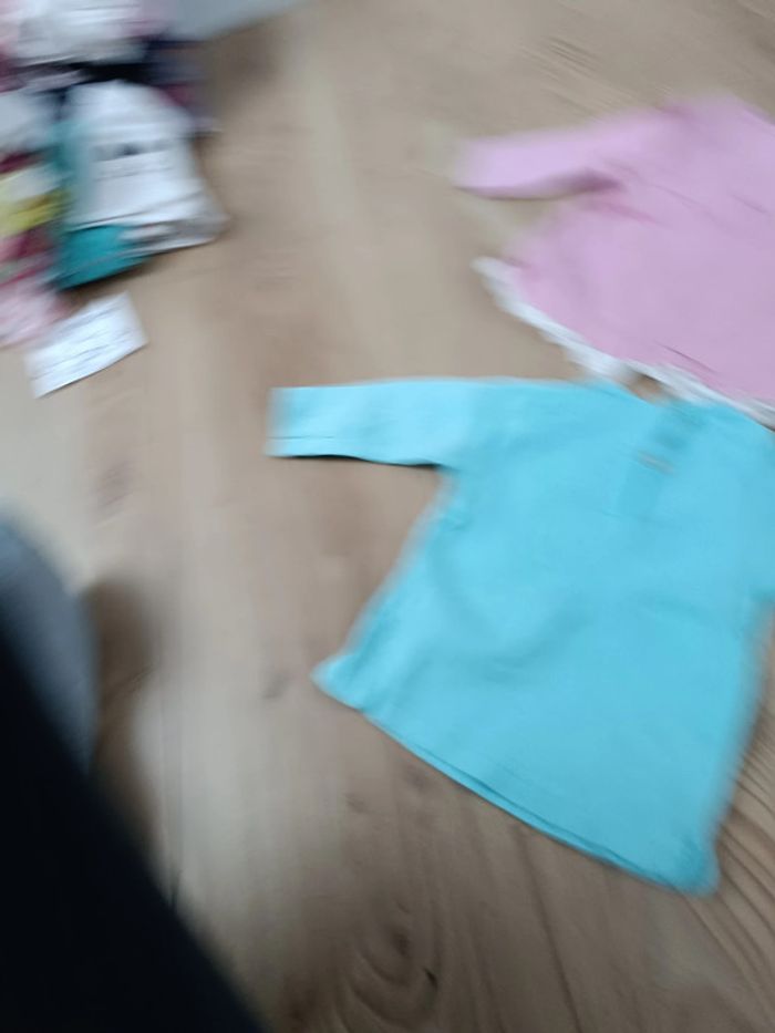 Lot de 2 t shirts manches longues 6 mois - photo numéro 2