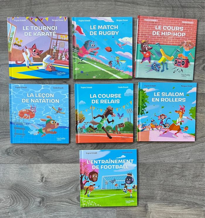 Lot de 7 livres collection Esprit Sportif Mc Donald édition Hachette