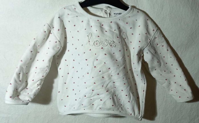 sweat blanc Kiabi