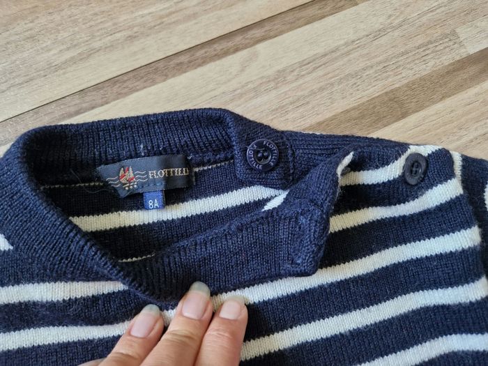 Pull marinière chaud 8 ans - photo numéro 2