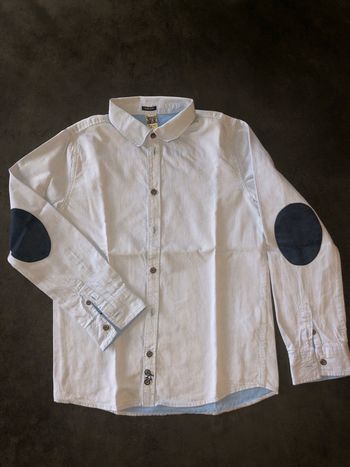 Chemise tape à l’œil 10 ans tbe bleu ciel