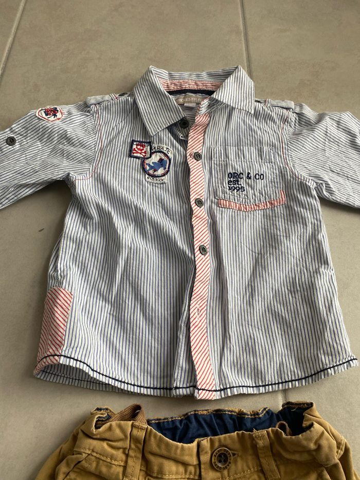 Ensemble chemise pantalon bébé garçon 24 mois 2 ans - photo numéro 7
