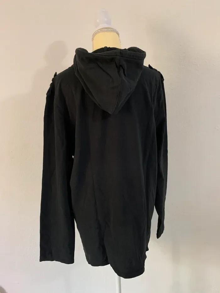 Sweat à capuche noir imprimé – Celio – Taille XXL - photo numéro 3