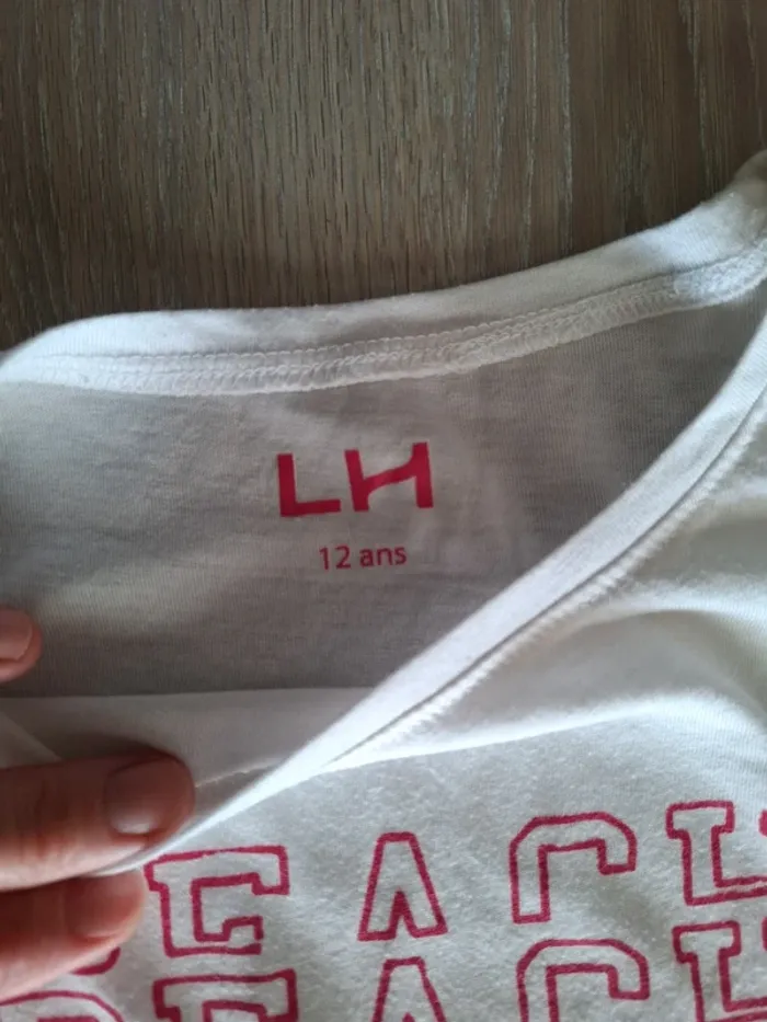 Tee-shirt blanc 12 ans - photo numéro 2