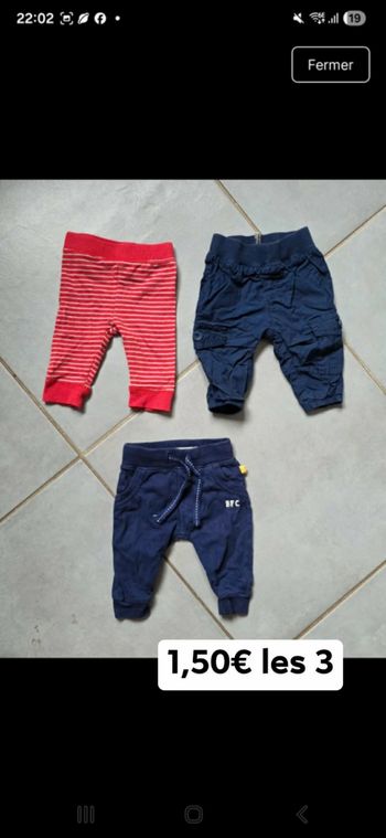 Lot pantalon 