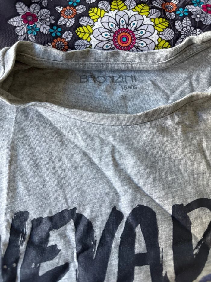 Teeshirt gris ado garçon - photo numéro 5