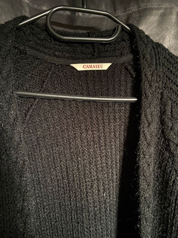 Cardigan long ouvert chaud - photo numéro 2