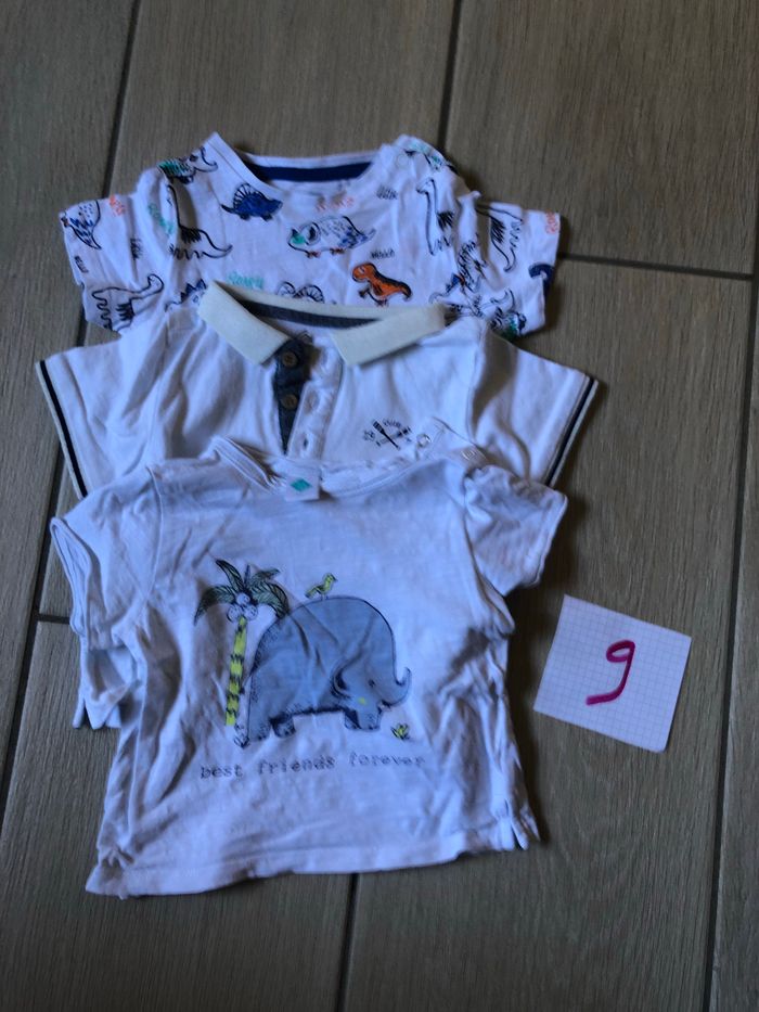 Lot t-shirt 9 mois +1Short