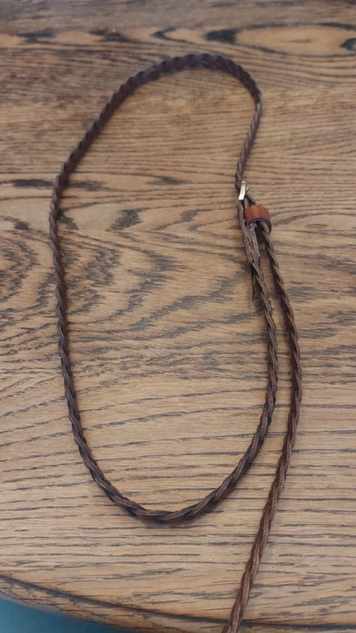 Ceinture tressée en cuir Marron H&M de - photo numéro 15