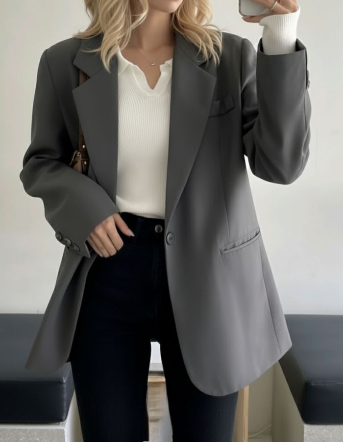 Blazer gris - photo numéro 3