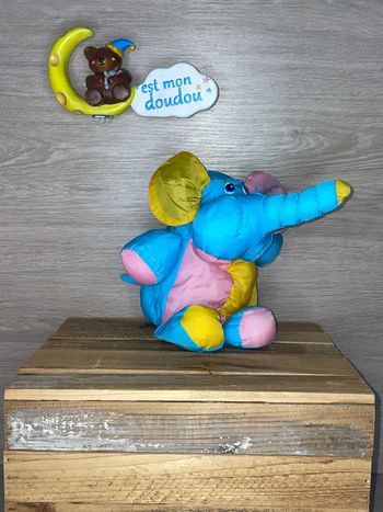BKN19 doudou éléphant 🐘 en toile