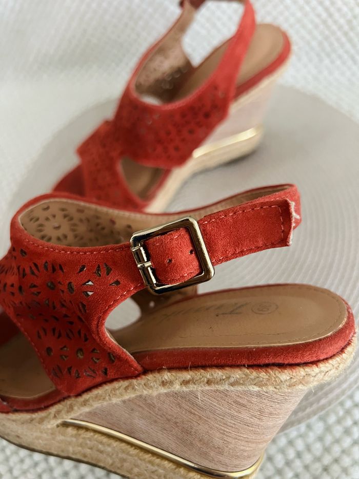 Chaussures compensées orange taille 39 Tamiko - photo numéro 8