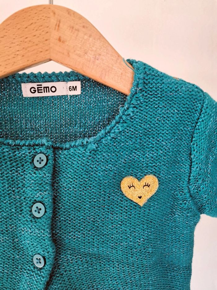 Gilet vert irisé, Gémo, 6 mois