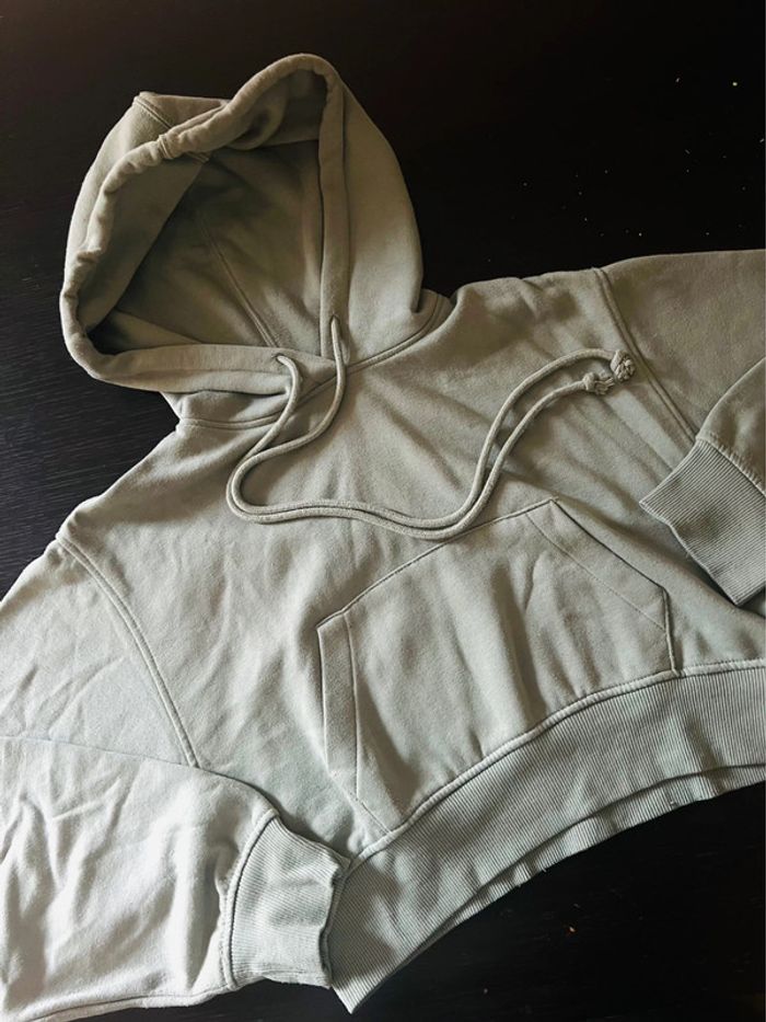 Sweat à capuche kaki - Zara