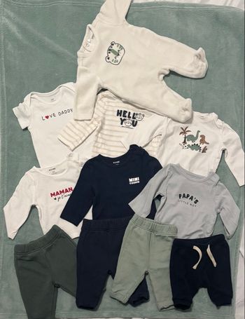 Ensemble bébé garçon 1 mois