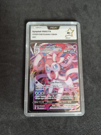Carte Pokemon - Nymphali VMAX 075/203 - Évolution Céleste EB07 PCA Miscut MC Fr