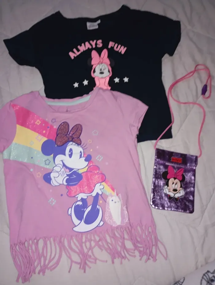 Lot de t-shirt et sacoche Minnie - photo numéro 12