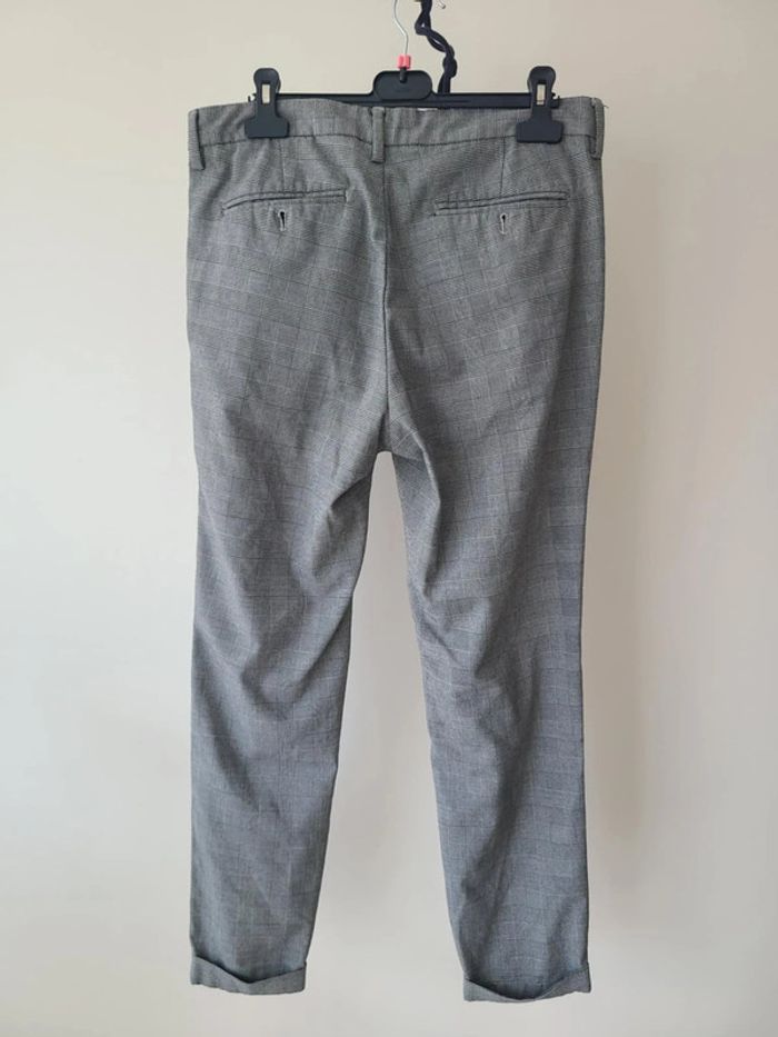 Pantalon à carreaux gris • taille 38/40 • H&M - photo numéro 3