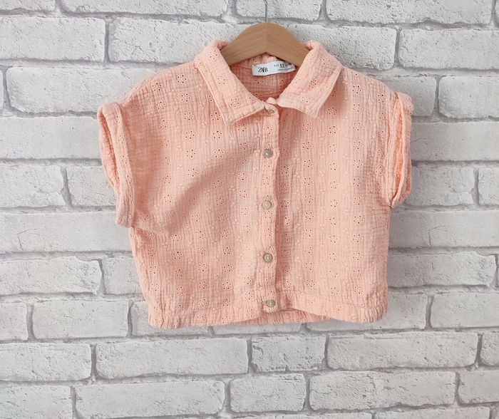 Blouse rose Zara 4/5 ans - photo numéro 4