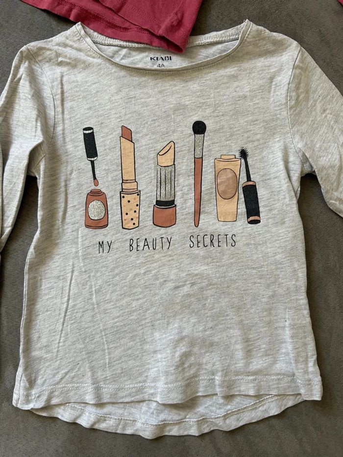 Lot 2 tee shirt beauté fille - photo numéro 2