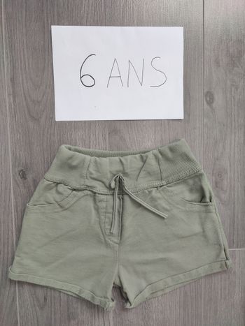 Short kaki fille 6 ans