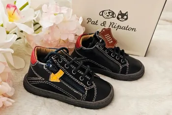 Chaussures Bottines Cuir Zip Pat et Ripaton T22