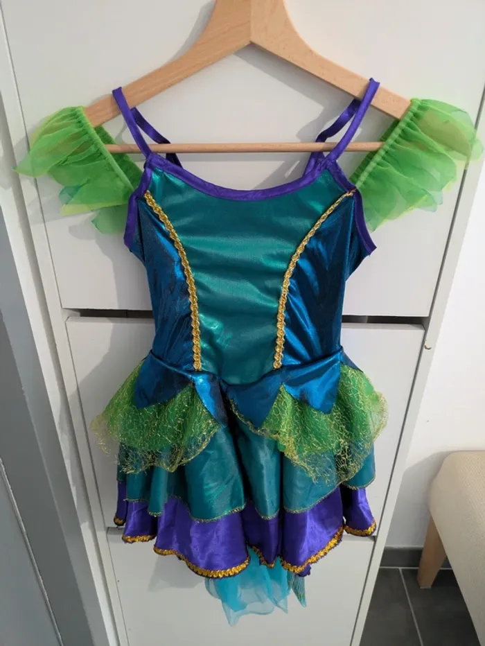 Déguisement costume robe de Paon oiseaux taille 4/6 ans - photo numéro 2