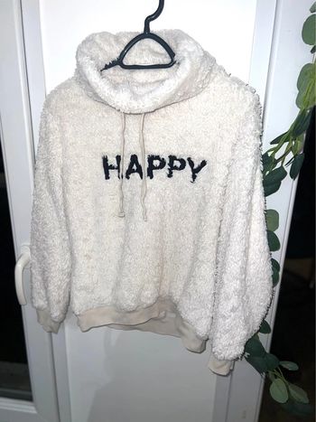 Pull Sweat en pilou pilou tout doux hiver col montant bien chaud taille M 38