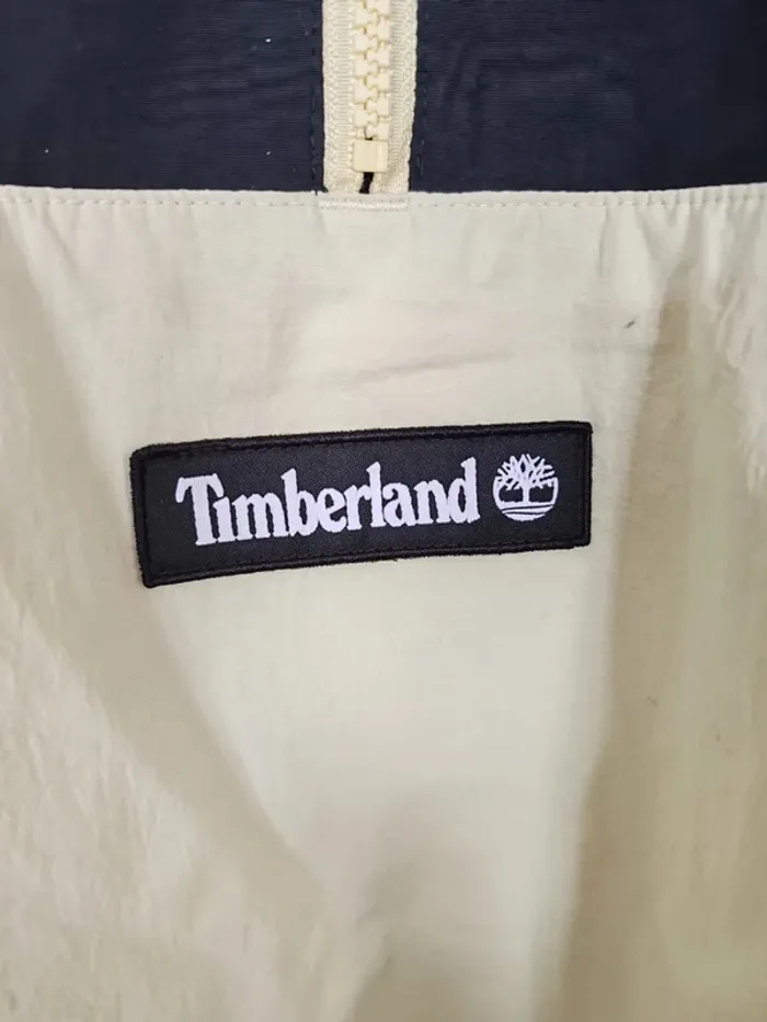 K-Way Imperméable Quart Zip Timberland Taille L Noir et Jaune - photo numéro 8