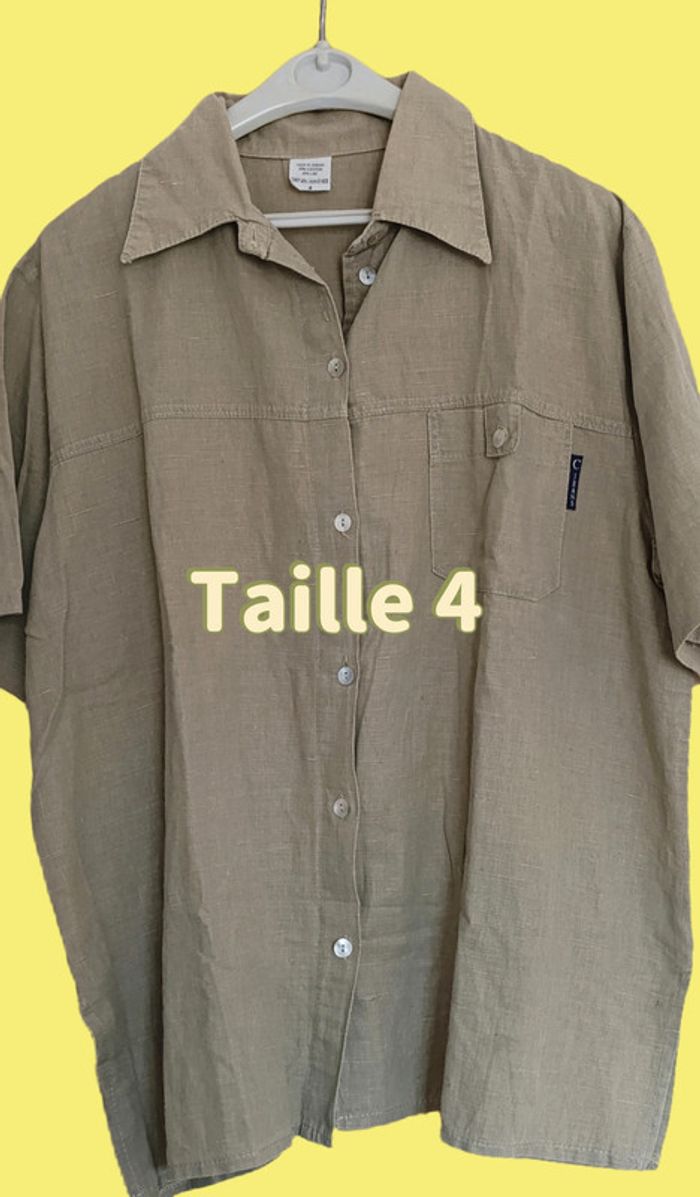 Chemise ou veste légère kaki. Taille 4. C Jeans