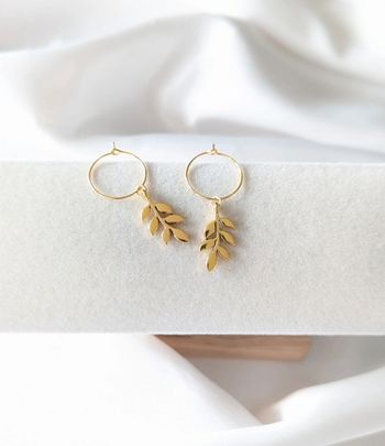 Boucles d’oreilles feuilles