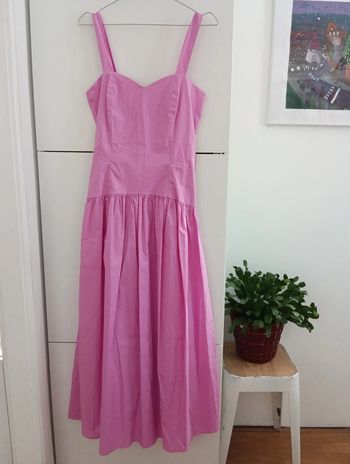 Robe longue rose en coton AN-AIM neuve