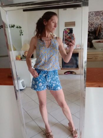 Top été femme M dos dénudé c80