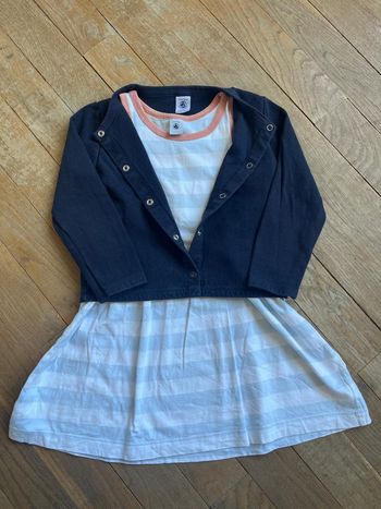 Robe et gilet Petit Bateau 6 ans