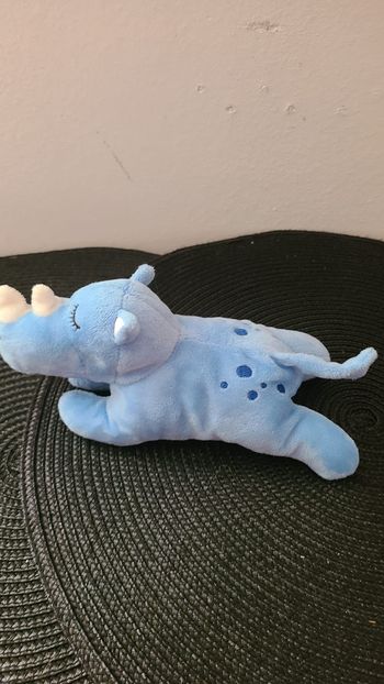 mini doudou hippopotame bleu