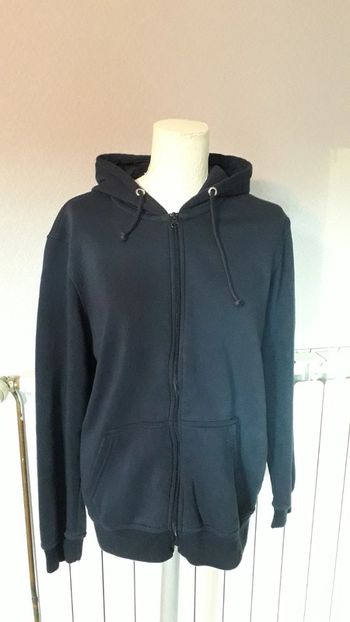 Sweat à capuche bleu marine Taille S