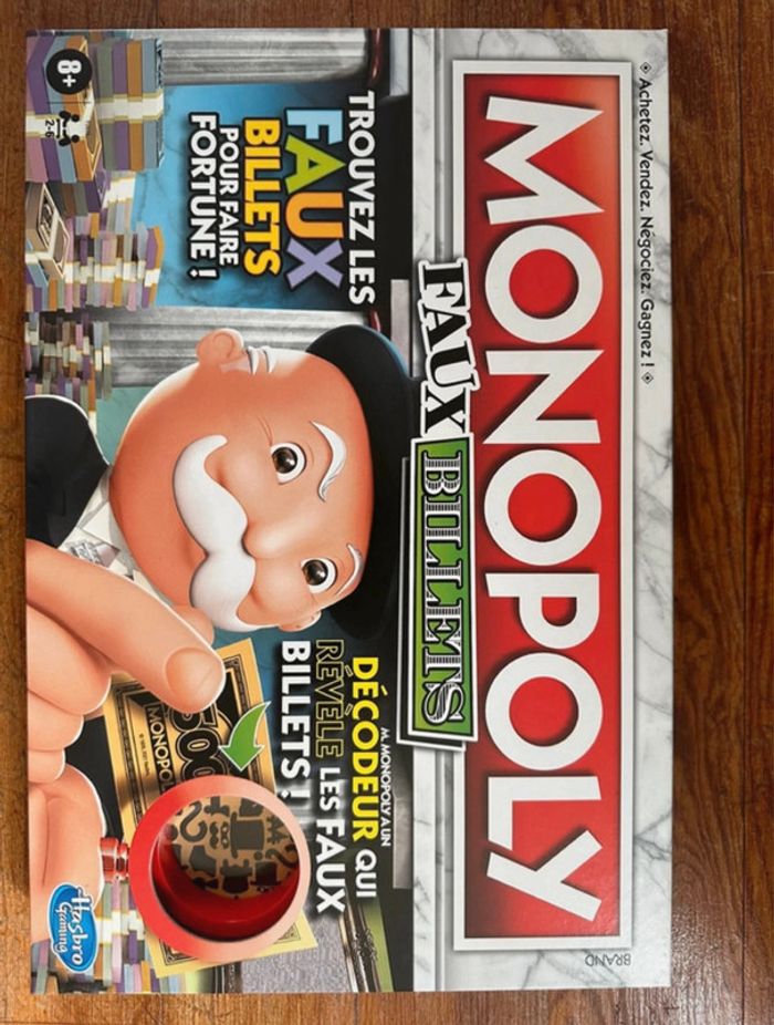 NEUF Monopoly Faux billets détecteur Hasbro décodeur jeu société